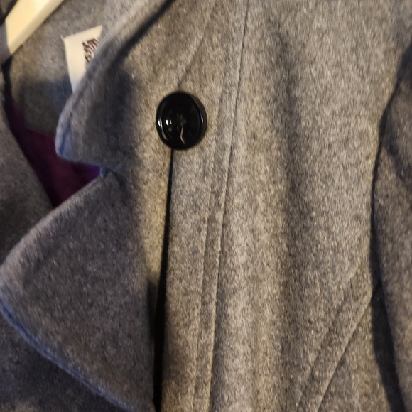 Sz M Vtg Anne Klein 55% wool double breasted coat - Picture 10 of 16